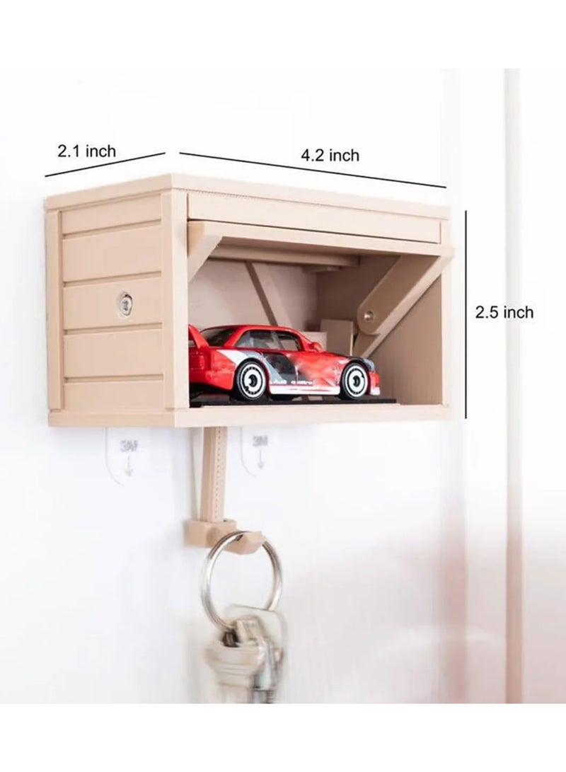 Car Garage Key Holder with Opening Door Fun 3D Printed Organizer Wall Mount Easy Installation Rack - Image 2